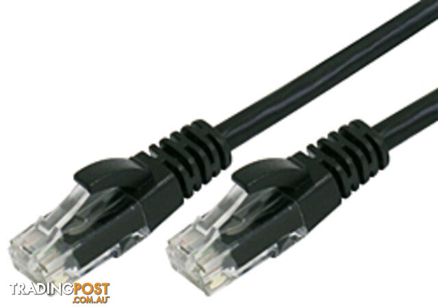 Comsol UTP-01-6B-BLK 1M RJ45 Cat 6 Patch Cable - Black - Comsol - 9332902009340 - UTP-01-6B-BLK