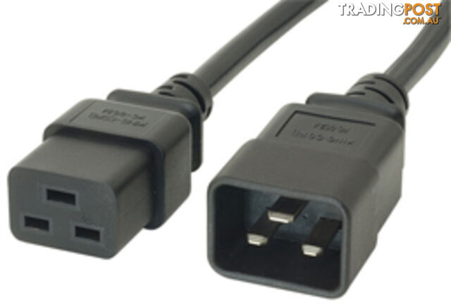 Comsol IEC-C19C20-02 2M 15A Power Extension Cable IEC-C19 to IEC-C20 - Comsol -...