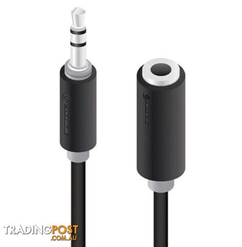 Alogic AE2RBK 2m Ultra 3.5mm (Male) to 3.5mm (Female) Audio Extension Cable - Alogic - 9350784016355 - AE2RBK - photo 2 of 2