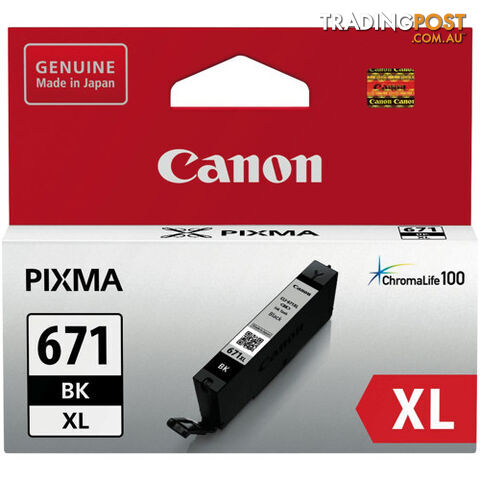 Canon CLI671XLBK Black EXTRA Large Ink TANK - Canon - 4549292033205 - CLI671XLBK