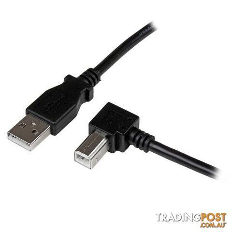 Startech USBAB2MR 2m USB 2.0 A to Right Angle B Cable M/M - StarTech -...