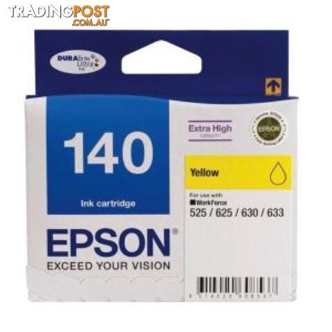 Epson 140 Yellow Ink Cartridge C13T140492 - Epson - 9314020608537 - C13T140492