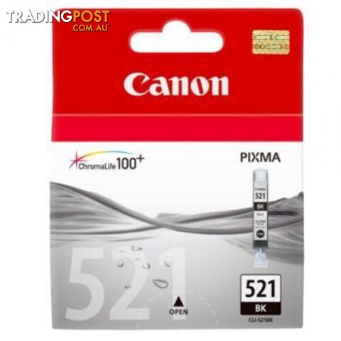 Canon CLI-521 Ph Black for ip3600/4600/mp620/630/980 CLI521BK - Canon - 4960999577470 - CLI521BK