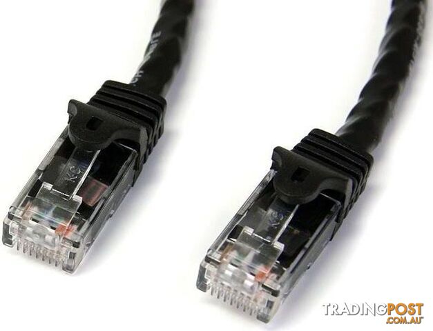 StarTech N6PATC50CMBK 0.5m Black Snagless Cat6 UTP Patch Cable - StarTech -...