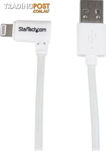 StarTech USBLT2MWR 6ft White Angled Lightning to USB Cable - StarTech - 065030852197 - USBLT2MWR - photo 2 of 2