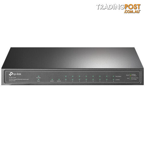 TP-Link TL-SG1210P 10 Port Gigabit Ethernet Switch w/8 Port POE - TP-Link - 6935364052980 - TL-SG1210P