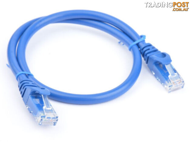 8ware PL6A-0.25BLU Cat6a UTP Ethernet Cable, Snagless Blue 0.25m - 8ware - 9341756015636 - PL6A-0.25BLU