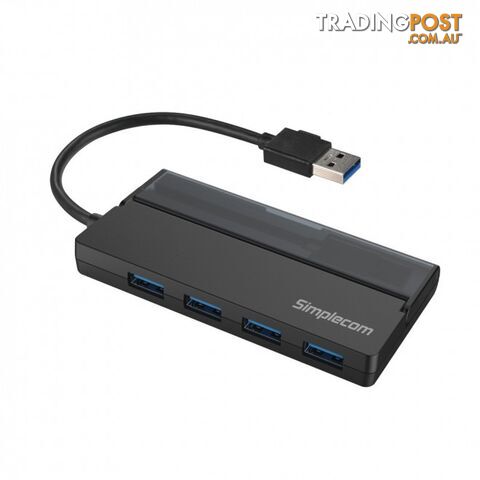 SIMPLECOM CH329 PORTABLE 4PORT USB 3.2 GEN1 (USB3.0) 5Gbps HUB WITH CABLE - Simplecom - 9350414002215 - CH329