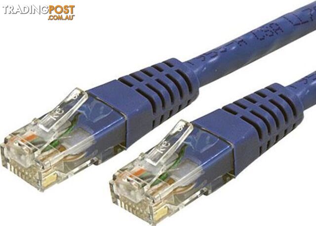 StarTech C6Patch2BL 2 FT Blue MOLDED CAT6 UTP Patch Cable - StarTech - 065030789554 - C6PATCH2BL