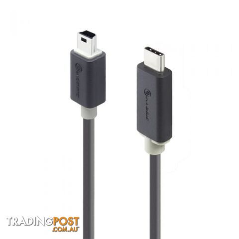 Alogic U2-TCMNB02-MM 2m USB 2.0 USB-C to Mini USB-B - Male to Male - Pro Series...