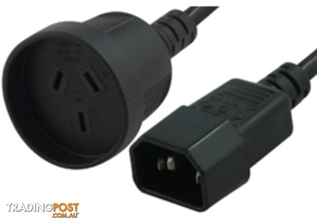 Comsol IEC-3F-.15 15cm Power Cable IEC-C14 - 3PIN AUS (F) for UPS - Comsol - 9332902006288 - IEC-3F-.15