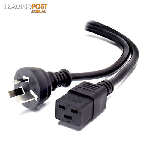 Alogic MF-3PC19-03 3m 15Amp Aus 3 Pin Mains Plug to IEC C19 Male to Female -...