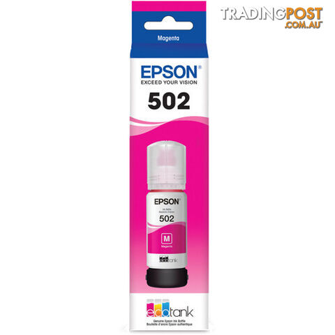 Epson C13T03K392 T502 Magenta Ink BOTTLE - Epson - 9314020625930 - C13T03K392