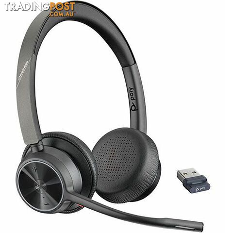 Plantronics 218475-02 Voyager 4320 UC Stereo Headset with USB-A Dongle Teams Certified - Plantronics - 17229174290 - 218475-02