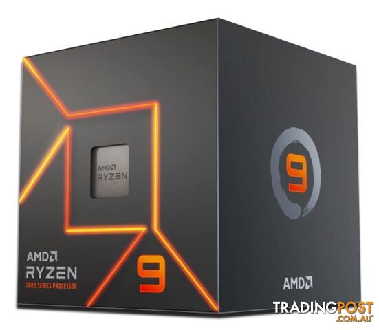 AMD 100-100000590BOX Ryzen 9 7900 12 Cores AM5 CPU Processor with Wraith Prism Cooler - AMD - 730143314466 - 100-100000590BOX