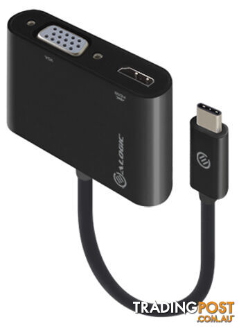 Alogic UCVGHD-ADP 2-in-1 USB-C to HDMI VGA Adapter - Male to 2-Female - Alogic - 9350784011794 - UCVGHD-ADP