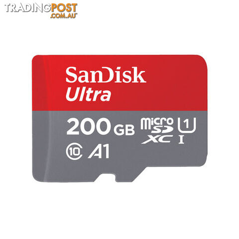 Sandisk SDSQUAR-200G-GN6MN 200GB Ultra MicroSDXC SDQUAR - Sandisk - 619659162085 - SDSQUAR-200G-GN6MN