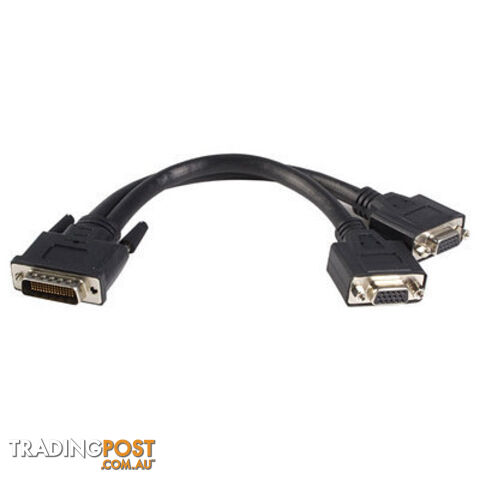 Alogic DMS59-VGA DMS59 to 2 X VGA Female Display Splitter Adapter - (1) M to (2) F - Alogic - 9350784001863 - DMS59-VGA