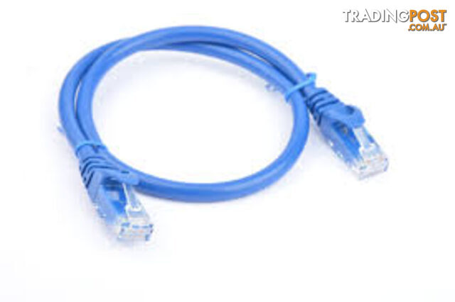 8ware PL6A-0.5BLU Cat 6a UTP Ethernet Cable Snagless 0.5M Blue - 8ware - 9341756012949 - PL6A-0.5BLU