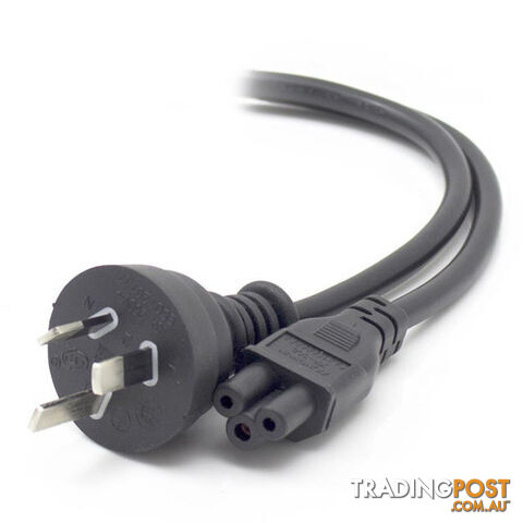 Alogic MF-AUS3PC5-02 2m AUS 3 Pin Mians Plug to IEC C5 - Male to Female - Alogic...