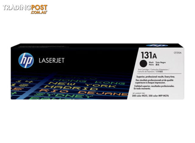 HP CF210A LaserJet Pro M251/M276 1.4K Blk Crtg - HP - 0886111334957 - CF210A