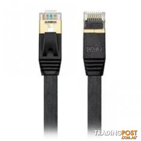 Edimax EA3-005SFA 0.55M 10GbE Shielded CAT7 Cable Black - Edimax - 4717964702340 - EA3-005SFA