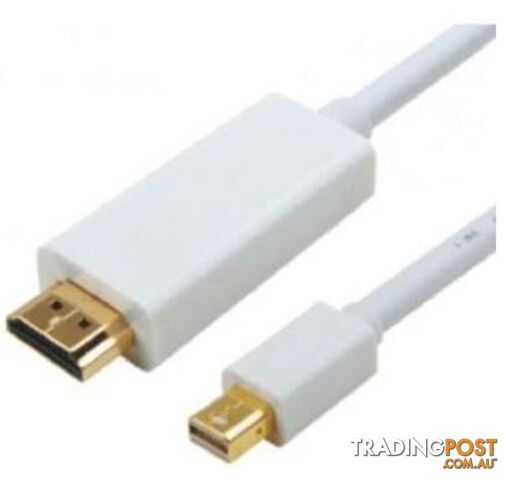 Astrotek AT-MINIDPHDMI-3 Mini Display Port DP to HDMI Calbe 3m 20 pins Male to...