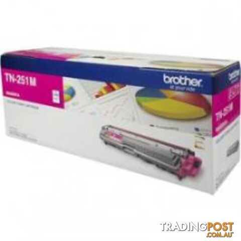 Brother TN-251M Magenta Toner Cartridge1400Pages - Brother - 4977766718875 - TN-251M