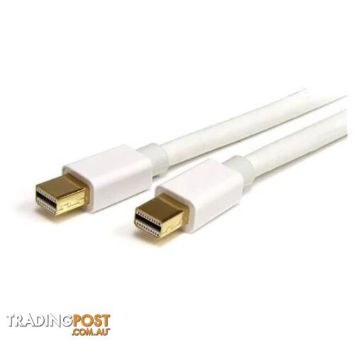 StarTech MDPMM1MW 1m 3 ft White Mini DisplayPort Cable M/M - StarTech -...