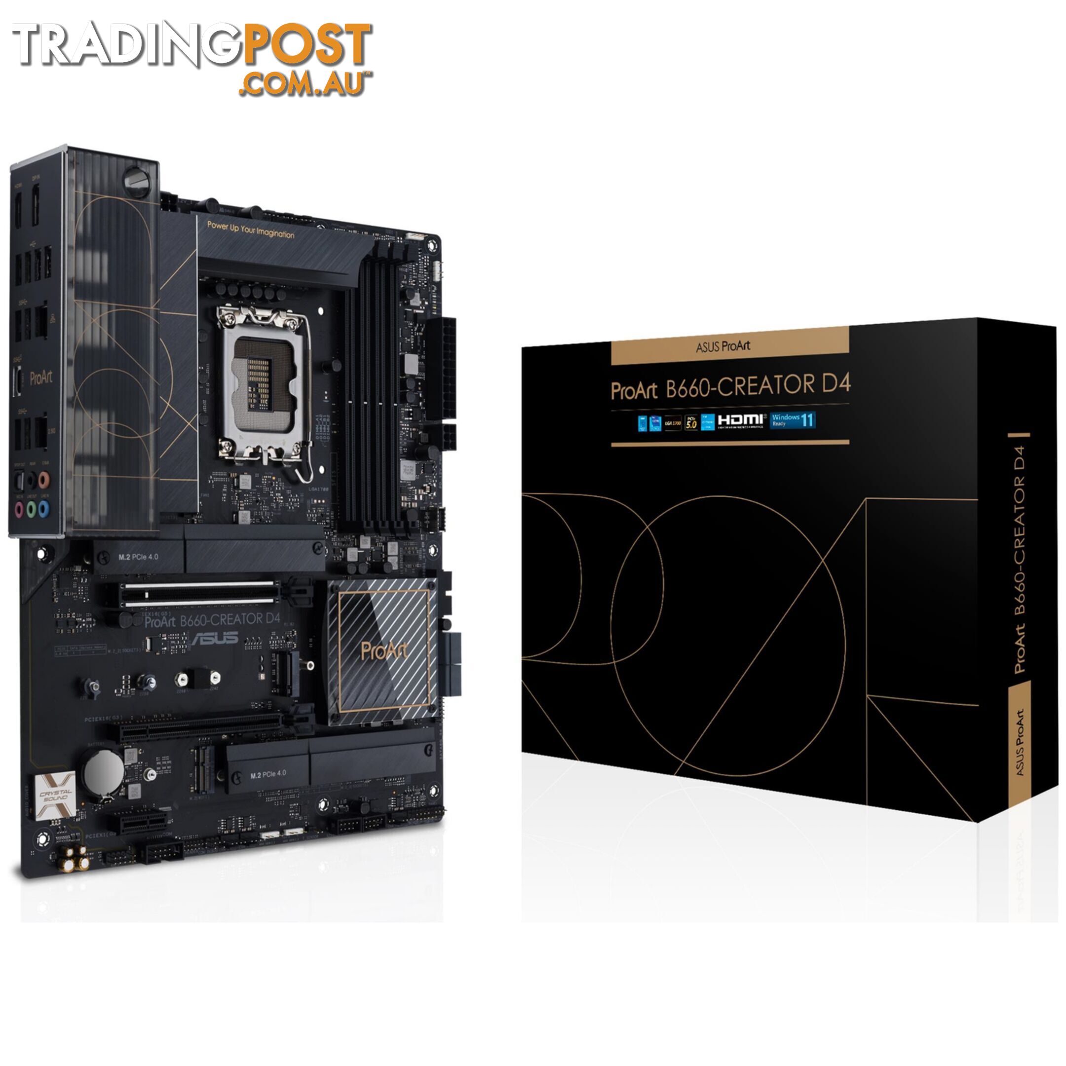 ASUS PROART B660-CREATOR D4 LGA1700 DDR4 Motherboard - ASUS - 4711081518518 - PROART B660-CREATOR D4