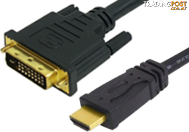 Comsol HDMI-DVI-05 5M HDMI Male to DVI-D Male Cable - Comsol - 9332902007261 - HDMI-DVI-05