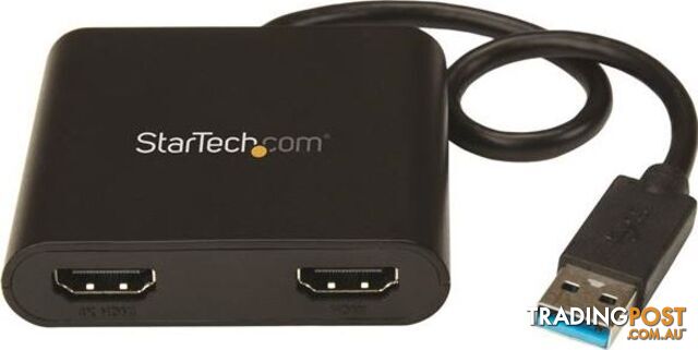 StarTech USB32HD2 USB to Dual HDMI Adapter - 4K - StarTech - 065030868952 - USB32HD2