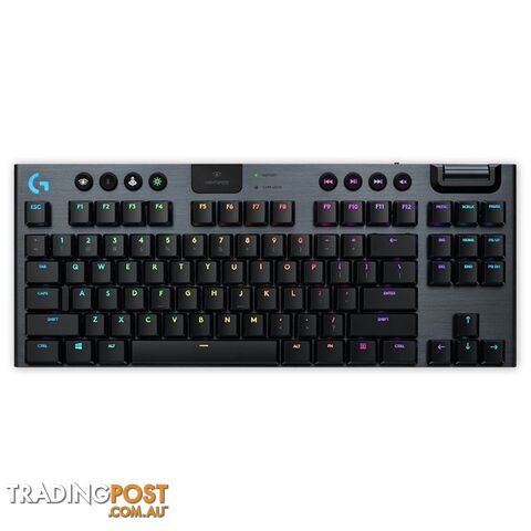 Logitech 920-009512 G915 TKL LIGHTSPEED WIRELESS RGB MECHANICAL GAMING KEYBOARD, LINEAR, BLACK - 2 YR - Logitech - 097855155801 - 920-009512