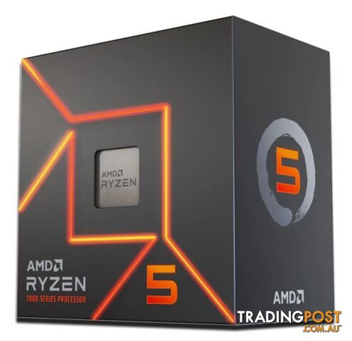 AMD 100-100001015BOX Ryzen 5 7600 6 Cores AM5 CPU Processor with Wraith Prism Cooler - AMD - 730143314572 - 100-100001015BOX