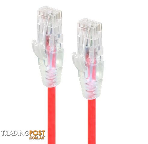 Alogic C6S-1.5RED 1.5m Red Ultra Slim Cat6 Network Cable UTP 28AWG - Alogic - 9350784011411 - C6S-1.5RED