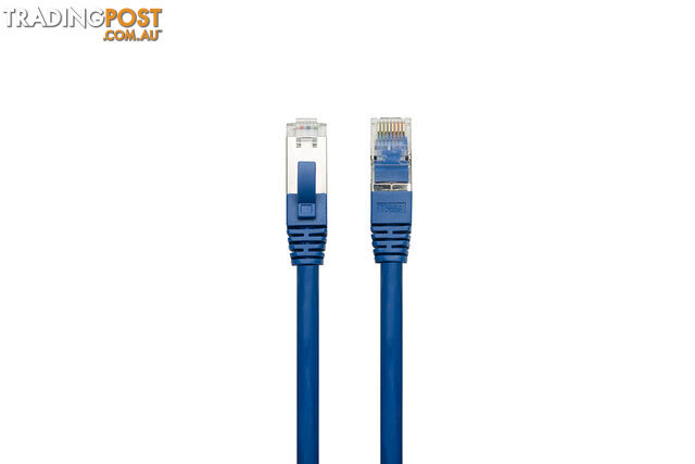 Comsol SSTP-01-C8-BLU 1 Metre 40GbE Cat 8 S/FTP Shielded Patch Cable LSZH - Blue...