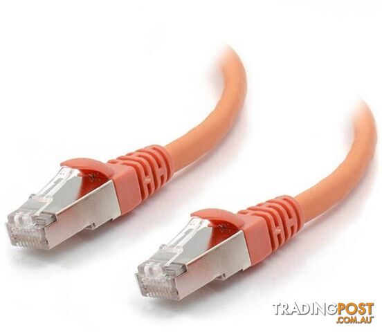 Alogic C6A-0.3-Orange-SH 0.3m Orange  10GbE Shielded CAT6A LSZH Network Cable - Alogic - 9350784010957 - C6A-0.3-Orange-SH
