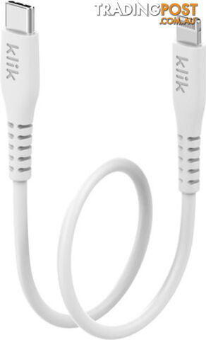 Klik KCLN02WH 25cm USB-C to Apple Lightning MFi Cable - White - Klik - 9332902024732 - KCLN02WH