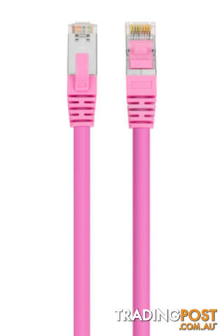 Comsol SSTP-.5-C8-PNK 50cm 40GbE Cat 8 S/FTP Shielded Patch Cable LSZH - Pink -...