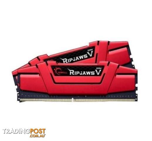 G.Skill Ripjaws V F4-2400C15D-8GVR (RED) 8GB Kit (4GBx2) DDR4 2400 Desktop RAM - G.Skill - 848354006749 - F4-2400C15D-8GVR