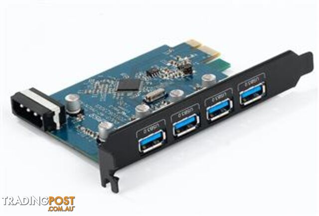 Orico PVU3-4P 4 Ports Desktop USB3.0 PCIe Card - Orico - 6954301105008 - PVU3-4P