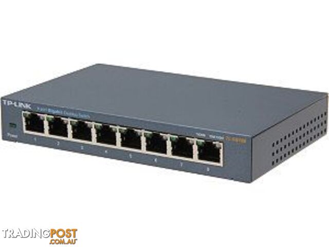 TP-Link TL-SG108 10/100/1000Mbps  8-Port Gigabit Desktop Switch - TL-SG108 - TP-Link - 845973021153 - TL-SG108