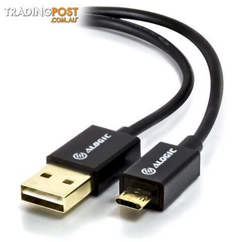 Alogic U2MCAB-02RR EasyPlug 2m Reverseible USB to Reversible Micro USB Charge &...