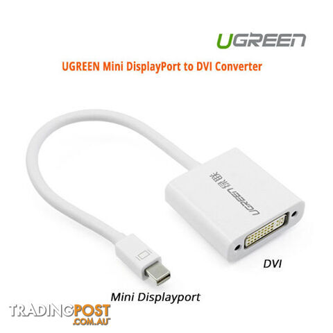 UGREEN ACBUGN10402 Mini DisplayPort to DVI Converter - Ugreen - 6957303814022 - ACBUGN10402