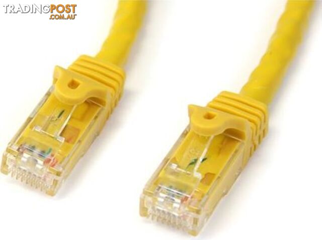 StarTech N6PATC1MYL 1m Yellow Snagless UTP Cat6 Patch Cable - StarTech -...