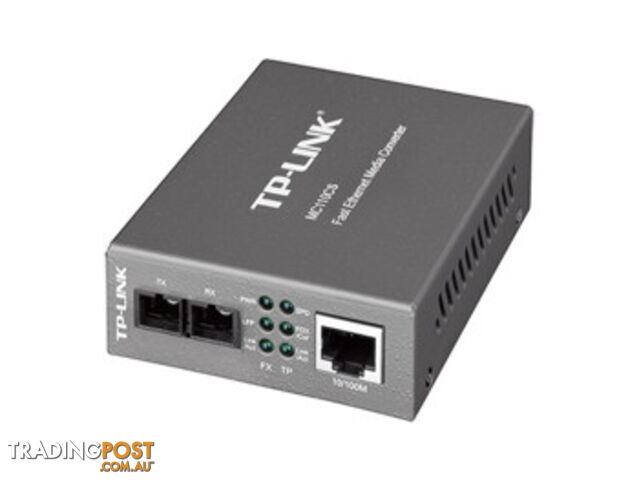 TP-Link MC110CS 10/100Mbps RJ45 to 100Mbps single-mode SC fiber Converter - TP-Link - 6935364030407 - MC110CS