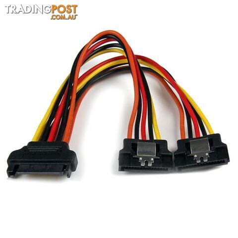 StarTech PYO2LSATA 6in Latching SATA Power Y Splitter Cable - StarTech -...