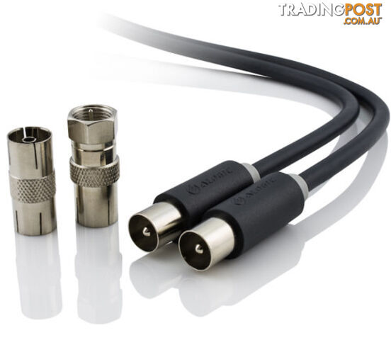 Alogic TV-MM-02 Pro Series 2m TV Antenna Cable Male to Male - Alogic -...