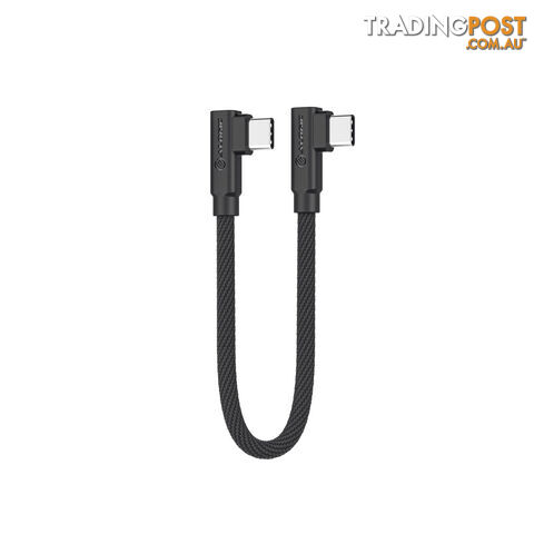 ALOGIC ELPCCRA0.25-BK Elements Pro Right-Angle USB-C to Right Angle USB-C Cable...