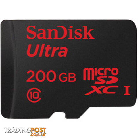 Sandisk 200GB MicroSDXC Ultra Class 10 MicroSD Card SDSDQUAN-200G-Q4A - Sandisk - 619659129002 - SDSDQUAN-200G-Q4A